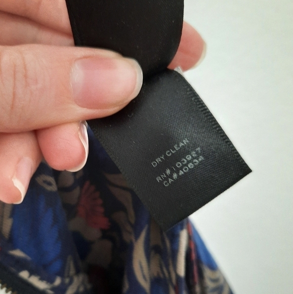 Marc by Marc Jacobs Dark Indigo Multi Floral Dress XS - Picture 4 of 6